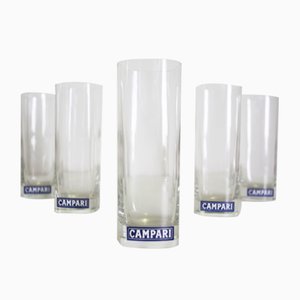 Bicchieri di Campari, anni '70, set di 5
