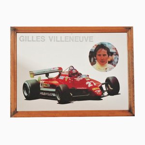 Miroir Cadre Gilles Villenue de Ferrari, 1980s