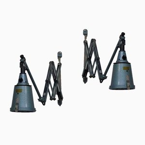 Lampes Ciseaux Industrielles de Curt Fischer Midgard / Industriewerke Auma, 1930s, Set de 2