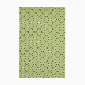 Tapis Dhurrie Vert