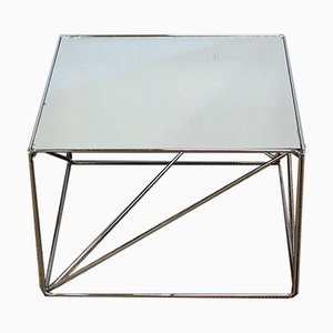 Small Sofa End Table in Chromed Metal by Max Sauze, 1970s