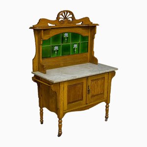 Victorian Oak Washstand