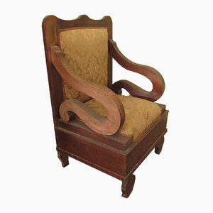 Antique Empire Throne Armchair