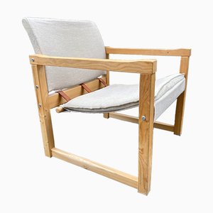 Vintage Linen Diana Chair by Karin Mobring for Ikea