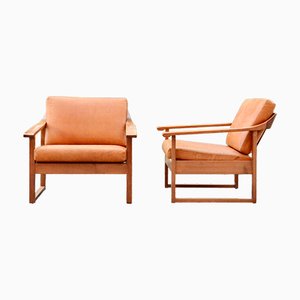 Fauteuil Mid-Century en Cuir, Allemagne