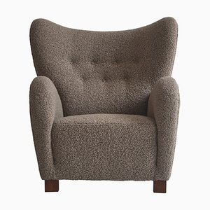 Fauteuil Boucle Scandinave par Flemming Lassen, 1940s, Dermark