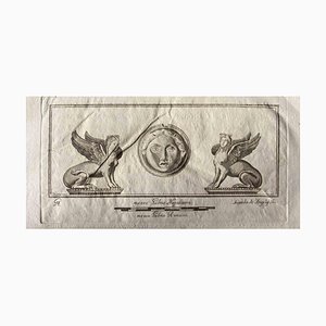 Various Artists, Sphinxes From Ancient Rome, 1750s, Original Etching