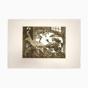 Leo Guide, Gli Anni del Dolore, 1975, Original Radierung