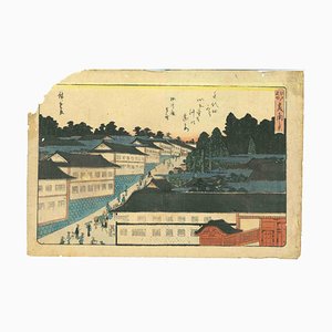 Gravure sur Bois Utagawa Hiroshige, Kasumigaseki Nokei, 1840
