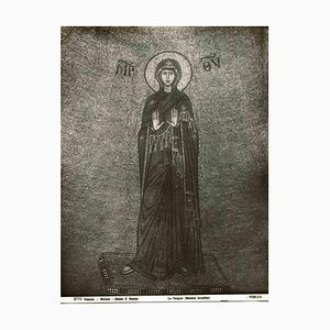 Osvaldo Böhm, The Virgin, Murano, vintage in bianco e nero, inizio XX secolo