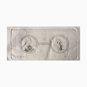 Various Artists, Frame from Ancient Rome, 1750s, Original Etching