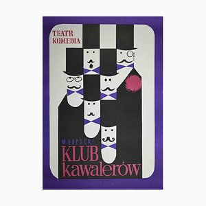 Póster polaco de Klub Kawalerow, años 70