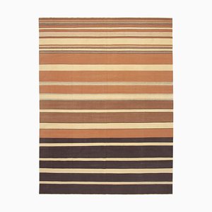 Tapis Dhurrie Marron