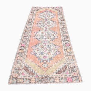 Orange Vintage Turkish Runner Rug