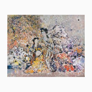 Diao Qing-Chun, Chinese Contemporary Art, Painting of the Serveng Girl No.3 2021