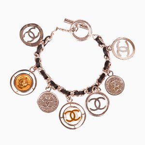 Chanel Leather Coins Charm Bracelet, 1997