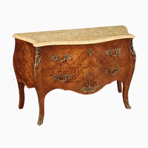 French Inlaid Dresser with Marble Top