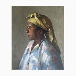 The Woman with Yellow Turban von E. Rosselli, 1947