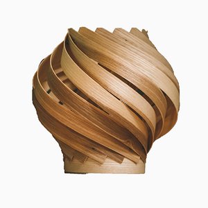 Lampe de Bureau Gemma en Bois de Frêne Olive de Gofurnit