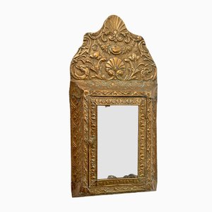 Wall Key Box in Brass with Mirror