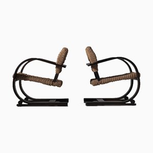 Rope Chairs by Adrien Audoux & Frida Minet for Vibo Vesoul, France, Set of 2