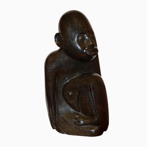 Shona Handgeschnitzte Steinfigur von Sylvester Mubayi