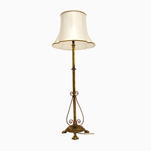 Antique Solid Brass Rise & Fall Floor Lamp