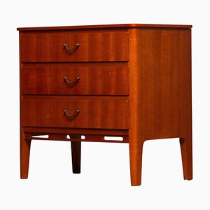 Small Teak Three Drawers Dresser / Cabinet / Telephone Table from SMI Marked, 1950s