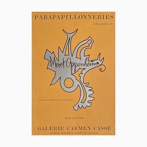 Expo 76 Galerie Carmen Cassé Parapapillonneries Plakat von Meret Oppenheim