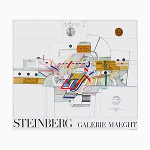 Poster Expo 70 Galerie Maeght di Saul Steinberg