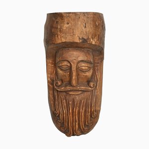 Hand-Carved Mask, Early 20th Century, Wood