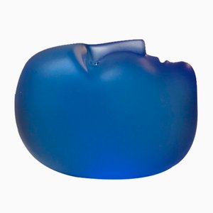 Blauer Glaskopf von Bertil Vallien für Kosta Boda