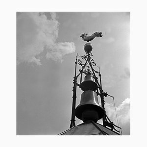 Campane a forma di banderuola sulla parte superiore del campanile di Stoccarda, Germania, 1935