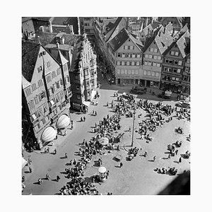 Vue du Beffroi de l'Hôtel de Ville de Stuttgart, Allemagne, 1935