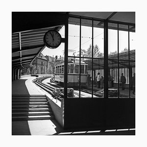 Passagers attendant le train, Stuttgart, Allemagne, 1935