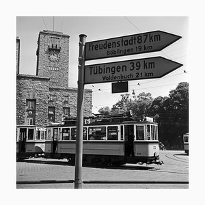 Linea del tram nr. 6 alla stazione centrale, Germania, 1935