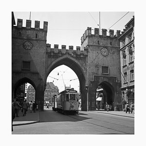 Tranvía No 24 a Rammersdorf en Karlstor, Munich Alemania, 1937