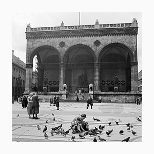 Feldherrhalle Hall en la plaza Odeonsplatz en Munich, Alemania, 1937