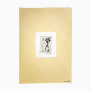 Leo Guida, Venus und der Stier, Radierung, 1985