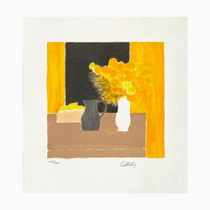 Still Life Yellow and Black by Bernard Cathelin, 1990