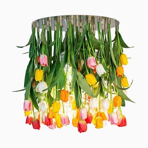 Large Flower Power Maxi Tulip Round Chandelier from VGnewtrend, Italy