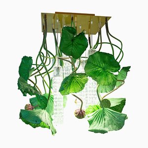 Lámpara de araña Flower Power Lotus Dichondra cuadrada de VGnewtrend, Italia