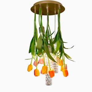 Small Flower Power Tulip Round Chandelier from VGnewtrend, Italy