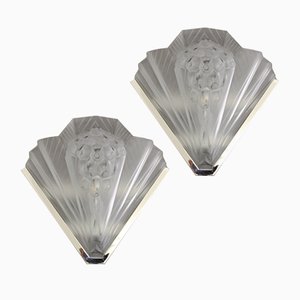 Wall Lights from Atelier Petitot, France, 1920s, Set of 2