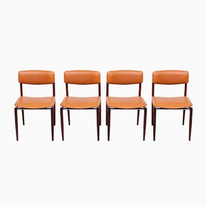 Rosewood Dining Chairs by C Denekamp for Thereca, Set of 4