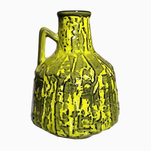 Vintage German Handle Jug or Vase in Fat Lava Style