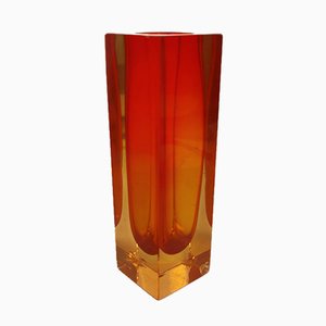 Murano Glass Sommerso Vase, 1960s