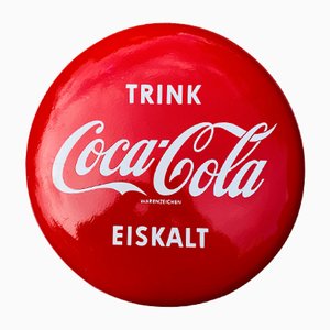 Mid-Century Coca Cola Disc Schild, Deutschland