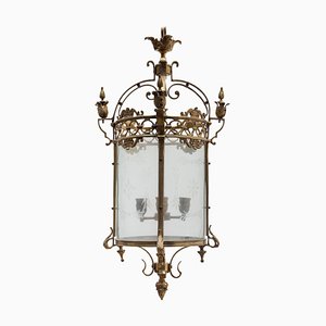 Antique Bronze Hall Lantern, France
