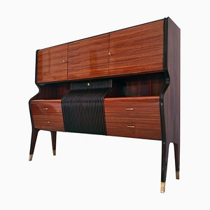 Mid-Century Italian Sideboard with Bar Cabinet by Osvaldo Borsani for Atelier Borsani Varedo, 1960s